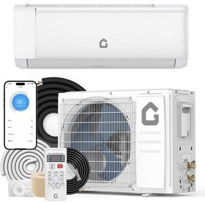Acekool 24000 BTU Mini Split Air Conditioner & Heat Pump, 19 SEER2 Inverter, WiFi Smart Control, Ductless AC with Remote for Rooms up to 1500 Sq Ft - 1 of 4