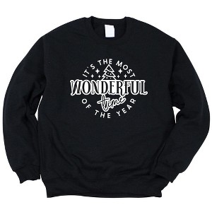 Simply Sage Market Women's Graphic Sweatshirt It's The Most Wonderful Time Tree - 1 of 3