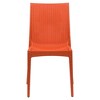 LeisureMod Mace Modern Plastic Dining Side Chair for Indoor and Outdoor, Set of 2 - 3 of 4