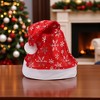 Unique Bargains Christmas Hat Thin Single-layer Snowflake Polyester 11.02"x15.35" 1 Pcs - 2 of 4