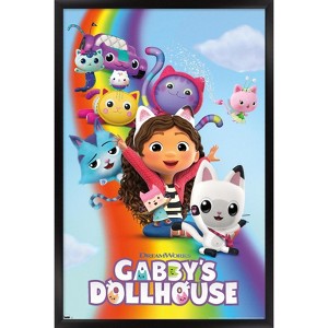 Trends International Gabby's Dollhouse - Key Art Framed Wall Poster Prints - 1 of 4