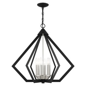 Livex Lighting Prism 6 - Light Chandelier in  Black - 1 of 4