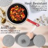Itopfox Trivets Set of 6, Heat Resistant Hot Pads for Kitchen, Hot Pots and Pans, Farmhouse Style Table Protectors, Decorative Cotton Mats for Dining - 4 of 4