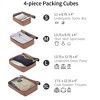 YONWAY 4 Piece Luggage Set, ABS Hard Shell Lightweight Expandable Travel Luggage with 4 Packing Cubes, TSA Lock, Spinner Wheels for Men Women - 4 of 4