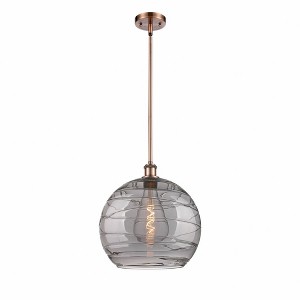 Athens Deco Swirl - 1 Light Pendant In Industrial Style-14.88 Inches Tall and 13.75 Inches Wide - 1 of 1