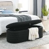 CAVINAS Teddy Fabric Storage Ottoman Bench,Upholstered Ottoman with Versatile Design for Living Room,Bedroom - 4 of 4