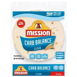 Mission Carb Balance Super Soft Flour Tortillas - 8oz/8ct