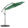 Gulches 10ft Offset Hanging Market Patio Umbrella w/Easy Tilt Adjustment, Polyester Shade,8 Ribs for Backyard, Poolside( Dark green ) - 2 of 4