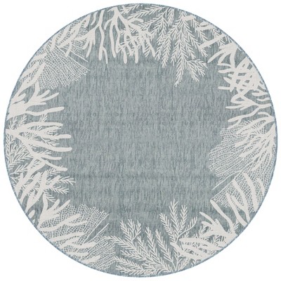 Liora Manne Carmel  Indoor/Outdoor Rug  Aqua..