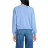 Lands' End Women's Cropped Fine Gauge Crew Neck Cardigan Sweater - 2 of 3
