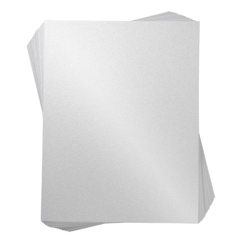 96-pack Metallic Shimmer Paper Sheet For Crafting, 8.5 X 11 White : Target