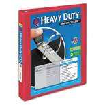 Avery Heavy-Duty View Binder w/Locking 1-Touch EZD Rings 1" Cap Red 79170
