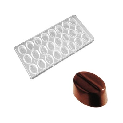 Ridged Square Polycarbonate Chocolate Mold