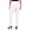 Rekucci Curvy Woman Ease into Comfort Plus Size Straight Pant with Tummy Control - 3 of 4
