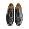 Gino Vitale | Men's Handcrafted Genuine Leather Brogue Wingtip Medallion Dress Shoe - 3 of 4