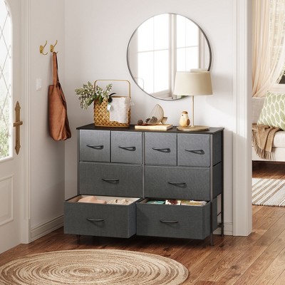 Dresser with 8 Drawers, Wide Fabric Storage Chest for Bedroom, Closet, Entryway