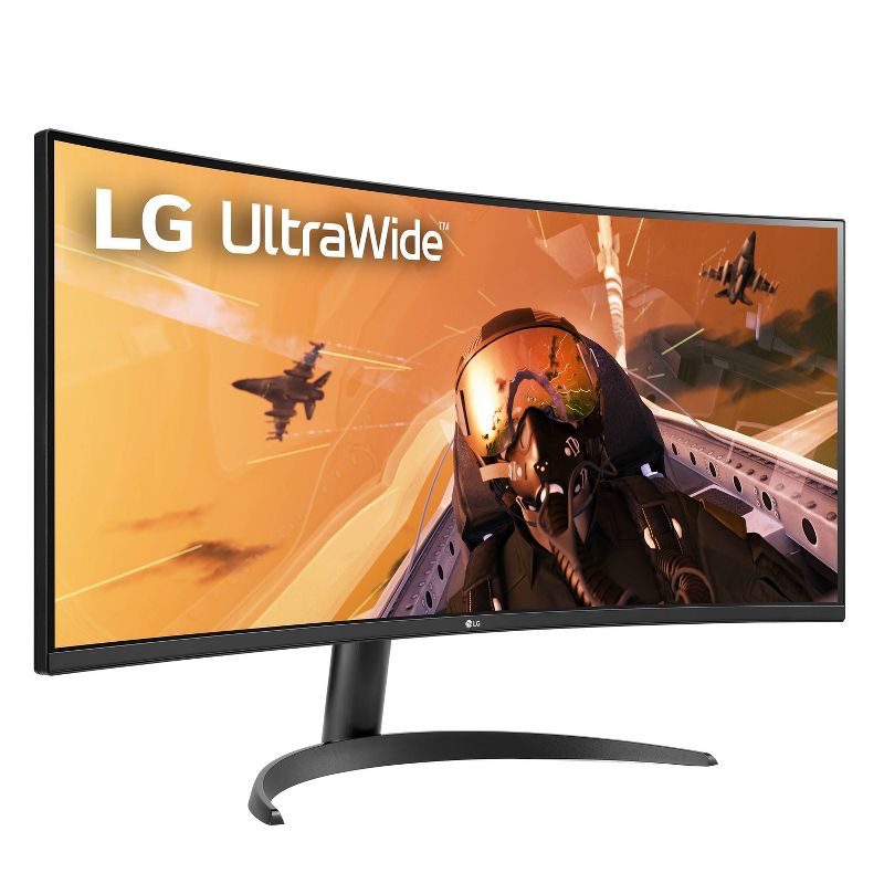 LG 34WP60C-B 34&#34; 21:9 Curved UltraWide QHD (3440 x 1440) Monitor, 2 of 8