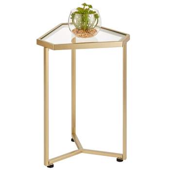 mDesign Triangle Inlay Top Accent Table
