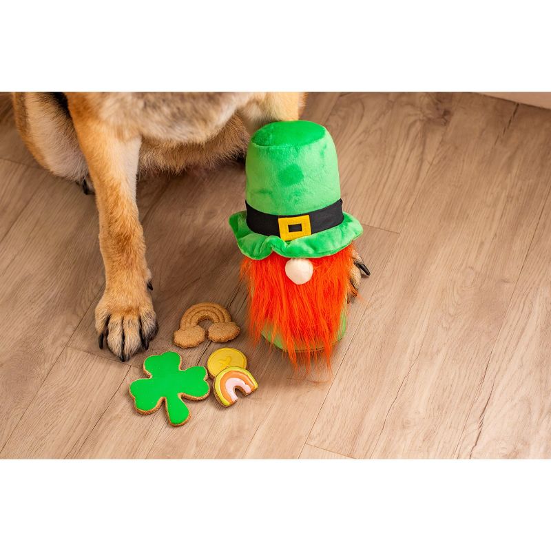 St. Patrick's Day Hide a Ball Gnome Dog Toy, 2 of 8