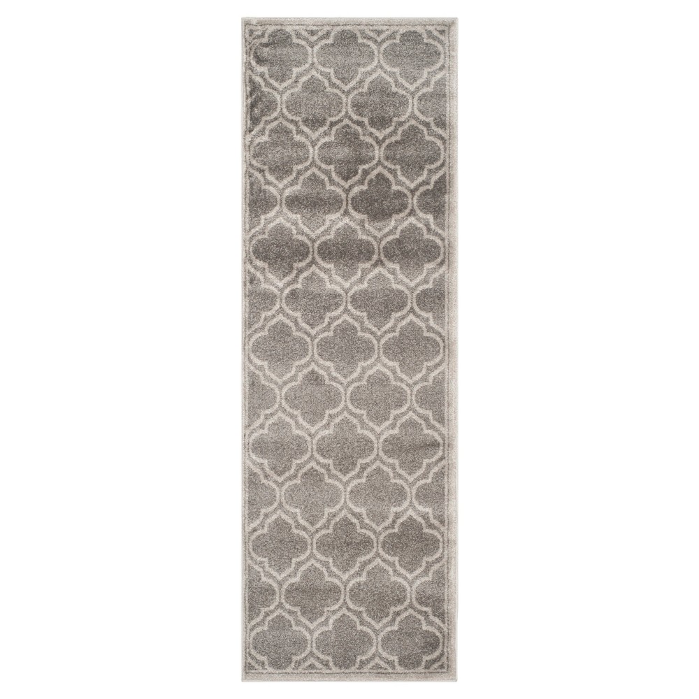 2'3inx9' Runner Coco Loomed Gray/Light Gray - Safavieh