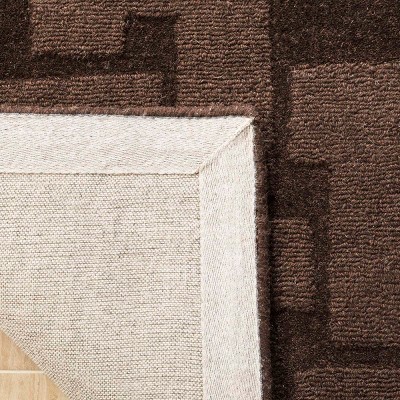 Handmade Brown Wool Tufted 9' x 12' Rectangular Rug