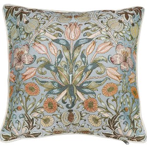 Signare USA William Morris Pomegranate & Lily Panelled Pillowcase/Cushion Cover 18x18 Inch - 1 of 1