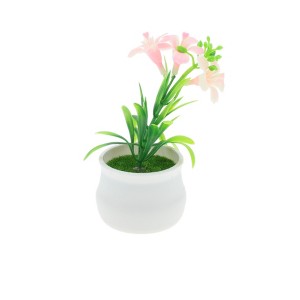 Unique Bargains Artificial Plants Trumpet Flower Plastic 2.76"x2.76"x4.33" 1 Pcs - 1 of 4