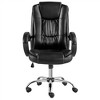 Yaheetech High Back PU Leather Office Chair with Padded Armrest, Black - 4 of 4