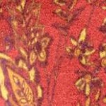red batik flowers