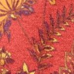 red batik flowers