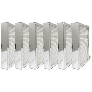 Nispira True HEPA Filter Replacement Compatible with Broad AirPro Air Purifying Mask Respirator, 6 Packs - 1 of 4