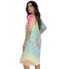 Just Love Womens Nightgown - Short Sleeve Henley Oversized Sleepwear Gown - 2 of 3