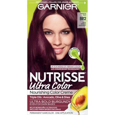 Garnier Nutrisse Ultra Color Nourishing Color Creme Br2 Dark Intense Burgundy Target