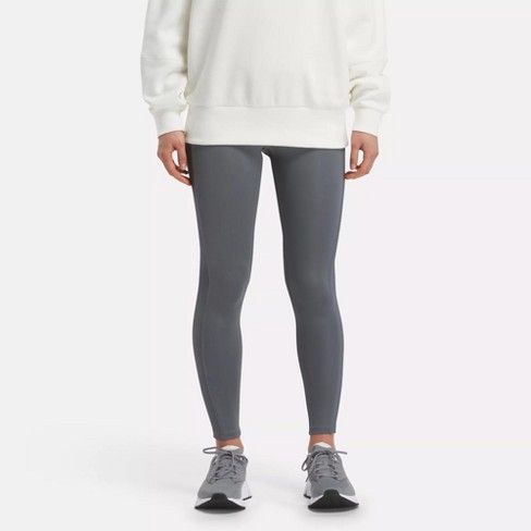 Reebok Yoga High Rise Performance Rib Leggings M Cold Grey 6 : Target