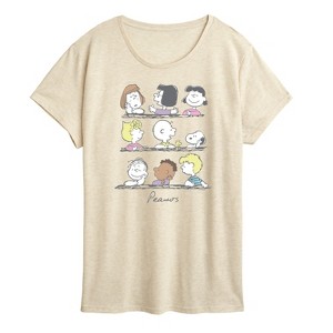 Women's - Peanuts - Snoopy And Friends Short Sleeve Graphic T-Shirt - 1 of 4