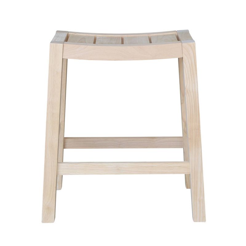 Ranch Stool Unfinished - International Concepts, 3 of 10