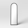 20"x65" Arch Floor Mirror Black - Threshold™: Easel Back, Modern Polystyrene Frame - image 3 of 4