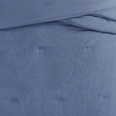Blue Twin Microfiber Down Alternative Bedding Set