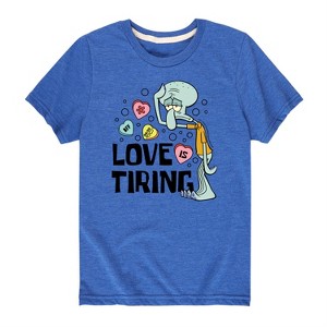 Boys' - SpongeBob SquarePants - Valentine's Day Merchandise Short Sleeve Graphic T-Shirt - 1 of 4