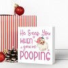Funny Christmas Bathroom Decor, Pink Christmas Decoration, Funny Gift Decorations for Bathroom - 2 of 4
