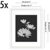 Americanflat 11x14 Picture Frame in White - Displays 8x10 With Mat and 11x14 Without Mat - Set of 5 Frames with Sawtooth Hanging Hardware - 2 of 4