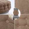 PiccoCasa Corduroy Home Office Round Shaped Sofa Floor Chair Seat Cushion Pad 40cm Dia - 2 of 4