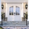 FUFU&GAGA Durable Metal Handrail for Stairs �?Fits 3 to 5 Steps, Ideal for Porch, Patio, and Outdoor Use - 2 of 4