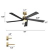 Famapy Modern Ceiling Fan with 6 Speed Settings, Reversible Blades & 18W LED - 2 of 4