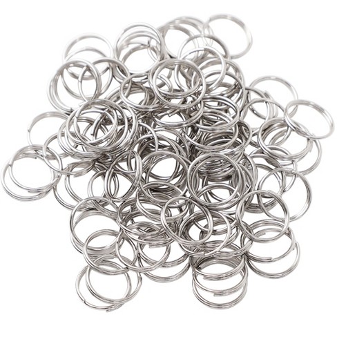 Unique Bargains Diameter 12mm Metal Split Keyring Loop 100pcs : Target