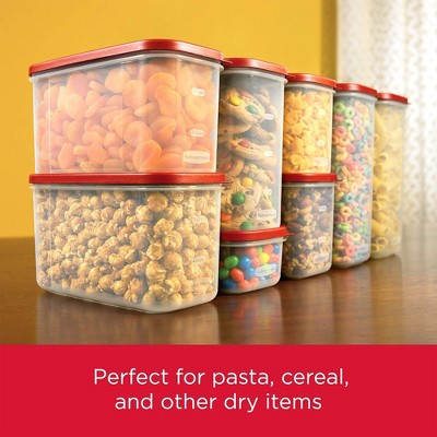 Rubbermaid Dry Food Storage Container, Kitchen Organizer w/ Flip-Top Lid, 2 Pack — фото 2