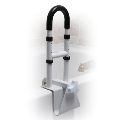 Adjustable White Stainless Steel Bathtub Grab Bar Safety Rail