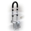 Drive Medical Clamp-On Adjustable Bathtub Grab Bar & Bathtub Safety Rail, White - 2 of 3