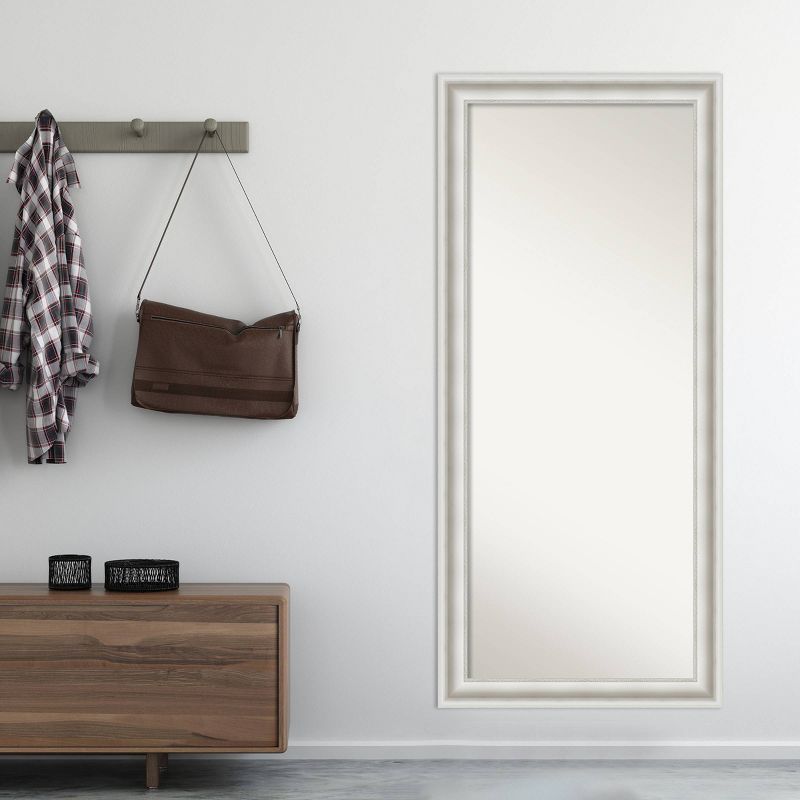 Parlor Framed Full Length Floor Leaner Mirror White - Amanti Art, 5 of 9