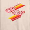 Women's - Hot Wheels - Valentine's You Make My Heart Race Lightweight French Terry Wide Neck Long Sleeve Shirt - 2 of 4